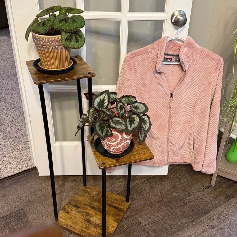 Blush Pink Teddy Jacket for Women - Picture 2 of 4